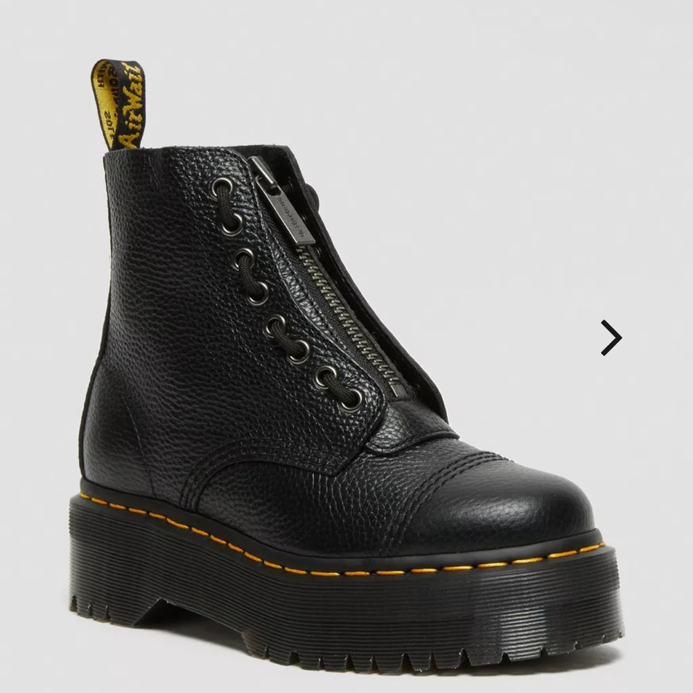 Doc Martens Sinclair Milled Nappa Leather Platform Boots